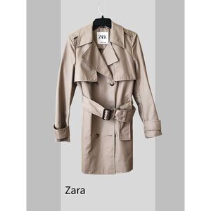 ZARA Trench Coat Belted, Sz XS